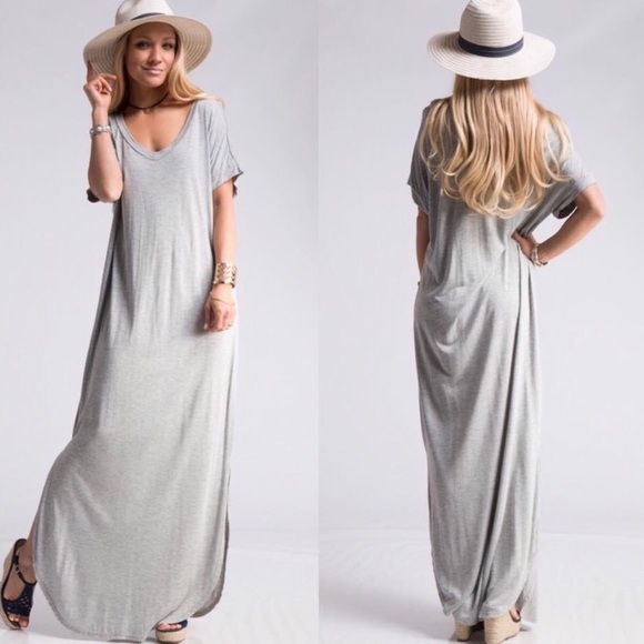 || | Short Sleeve Dolman Maxi Dress || Large - Picture 2 of 2