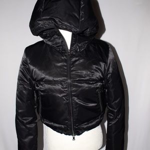 GUESS Black Puffer Down Women's Coat Sz Small