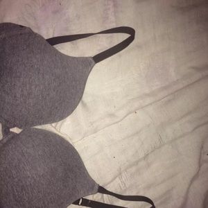 Basic black and gray bra
