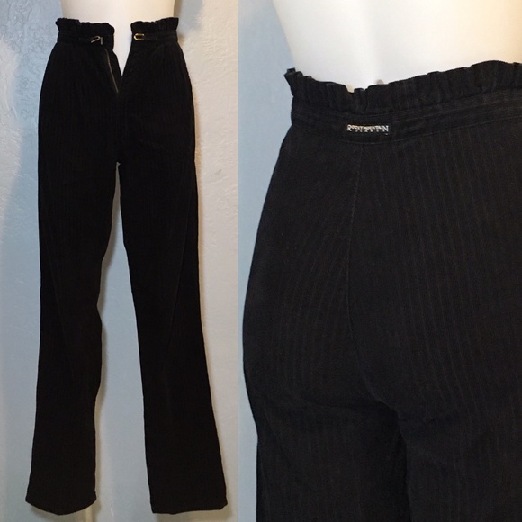 Vintage high waisted corduroy trouser pants - Picture 2 of 7