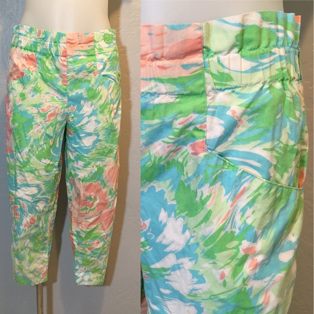 Vintage high waisted midi Capri pants