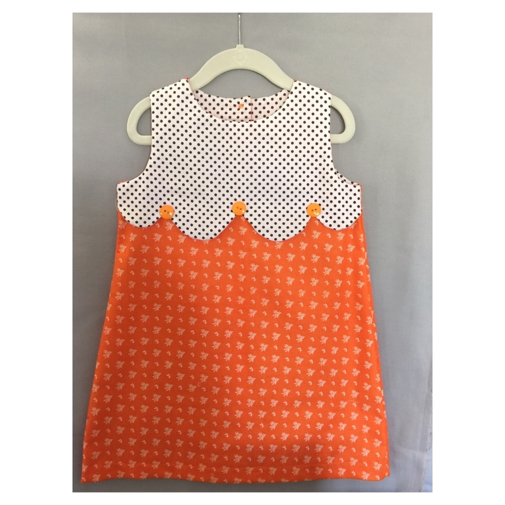 Vintage style mod dress for kids