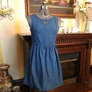 Ya Los Angelas soft jean dress size small