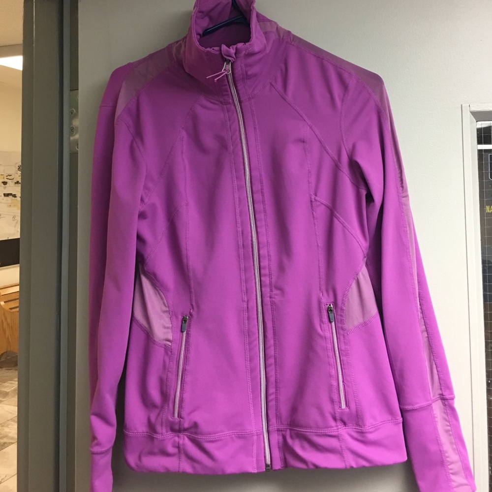 Tangerine workout jacket!