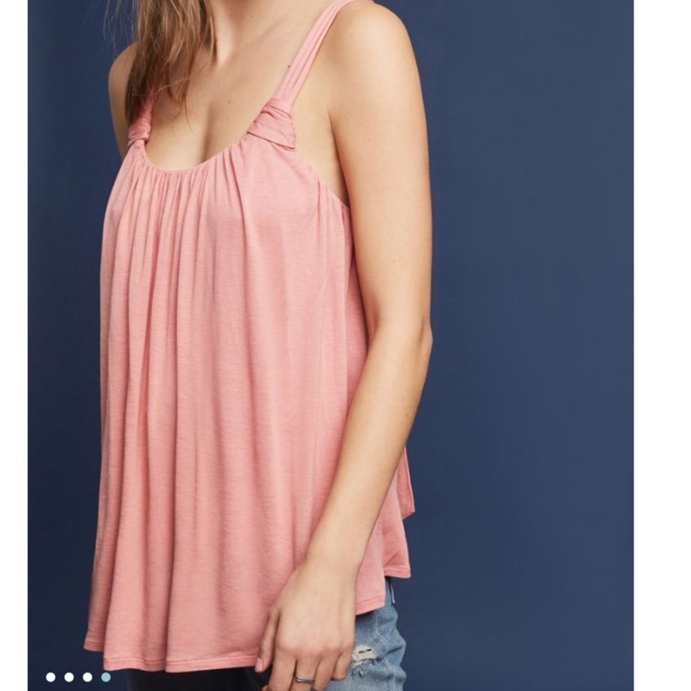*No Longer Available* Knotted Scoop Neck Tank