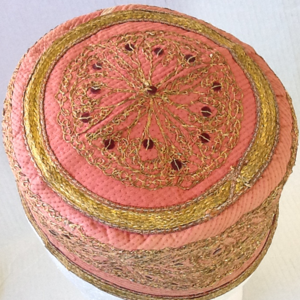 vintage kuffi tekke hat cap hand embroidered - Picture 2 of 8