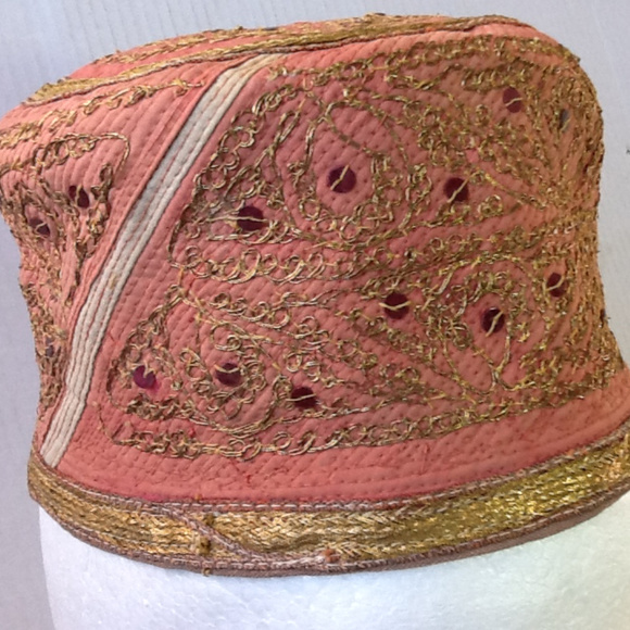 vintage kuffi tekke hat cap hand embroidered - Picture 8 of 8
