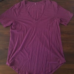 Lulu lemon dark pink comfy shirt