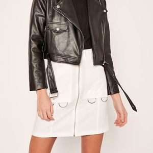 NWT Missguided Zip Up Ring Skirt