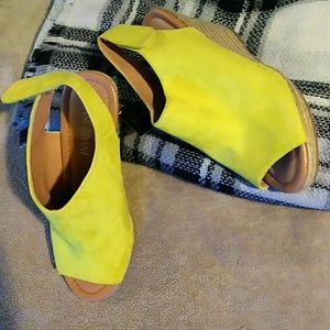 Lane Bryant lemon lime sling backs