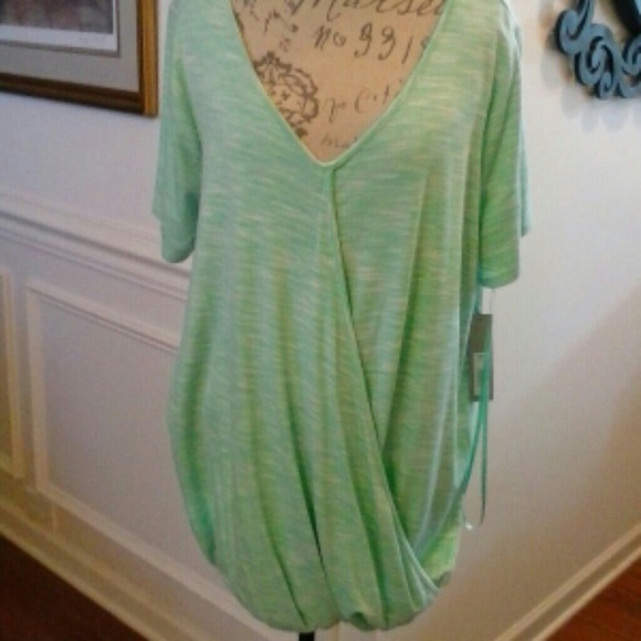 NEW APT 9 Cross Over Drape Short Sleeve Top 2X - Picture 3 of 8