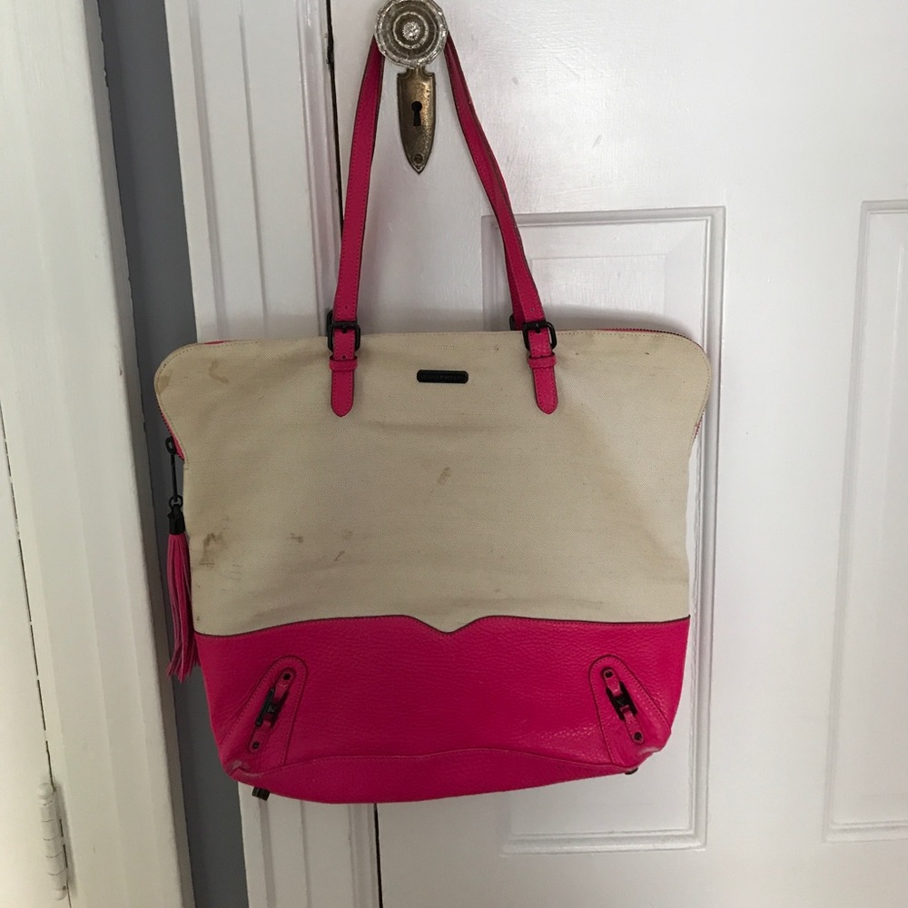 Rebecca Minkoff canvas purse used condition