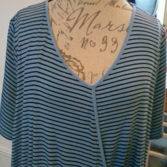NEW APT 9 Drape Tunic Short Sleeve Top 2X - Picture 2 of 8