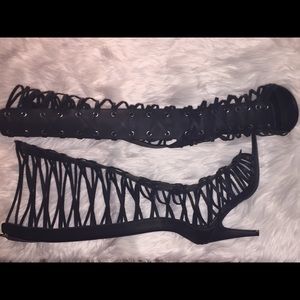 Ashley Stewart gladiator shoes