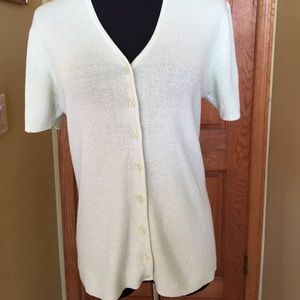 Express green knit top