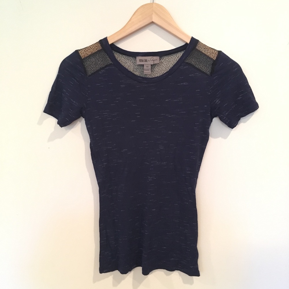 Vena Cava for Aqua Clingy Navy Top Sheer Back XS