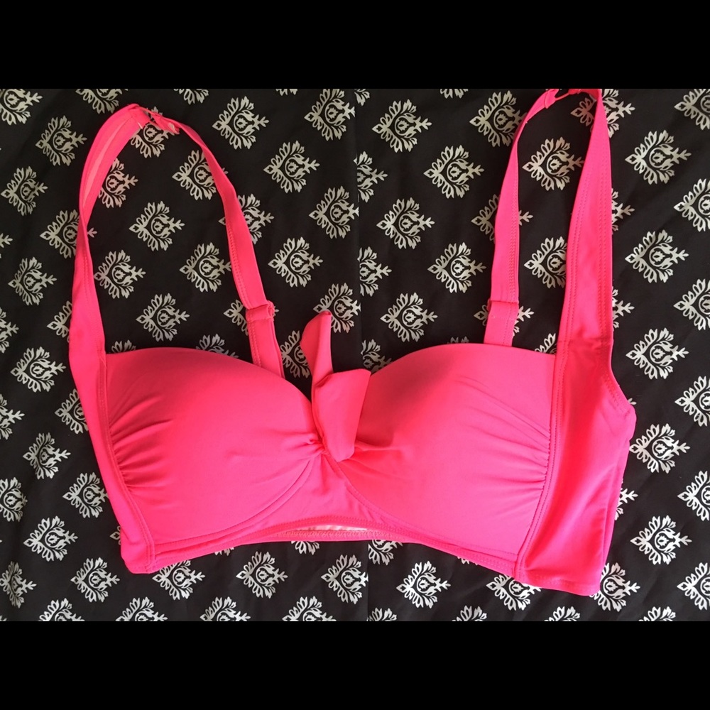 Torrid bathing suit top neon pink size 0