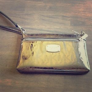 Michael Kors Metallic Wristlet