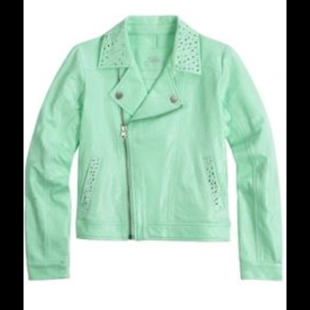 Justice Knit Faux Leather Jacket