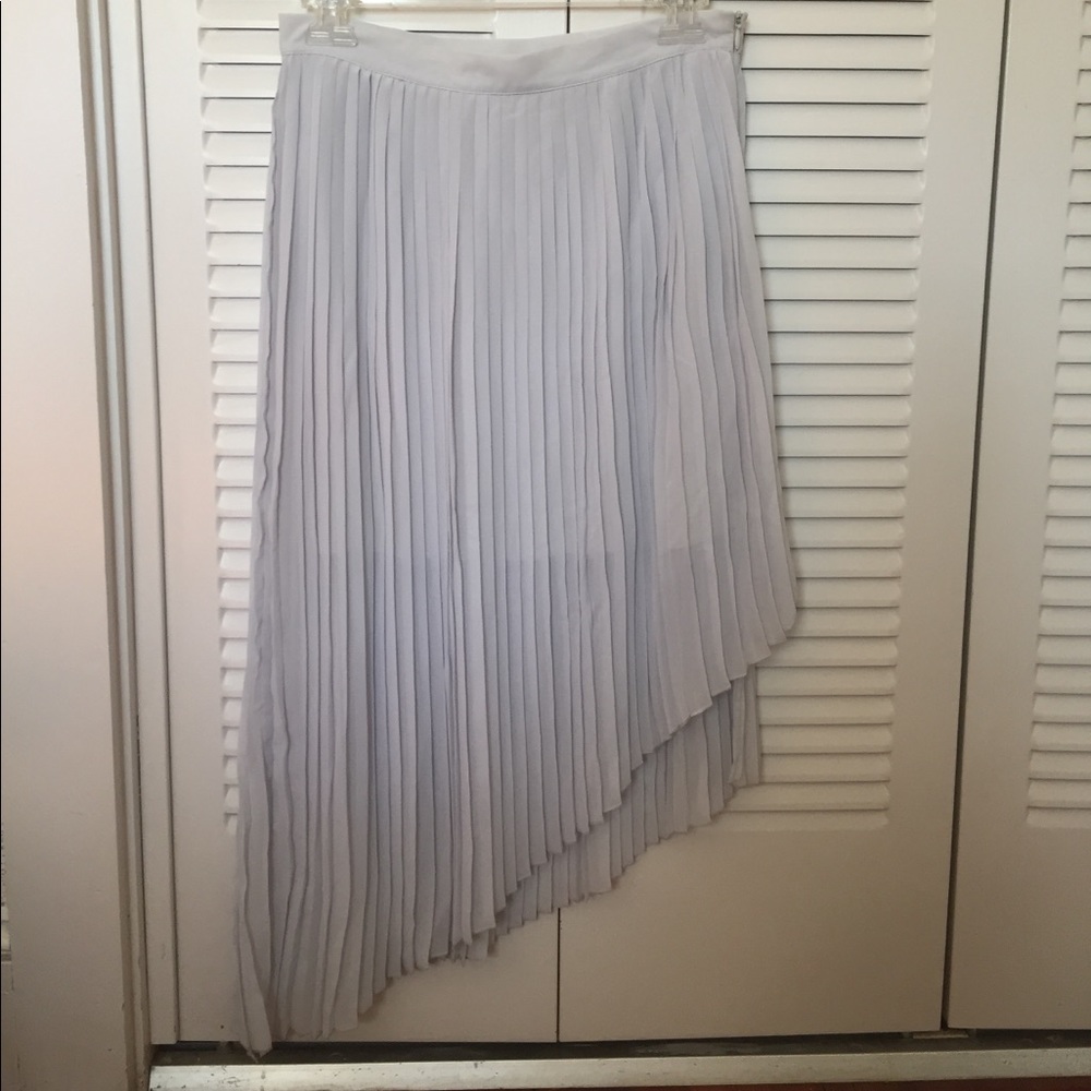 Zara asymmetric pleated skirt