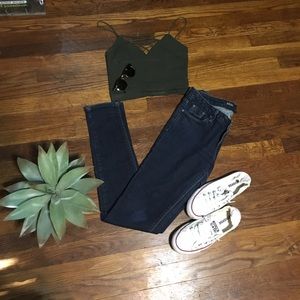 BDG straight leg dark washed jeans, size 30.