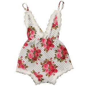 Lace Floral Romper