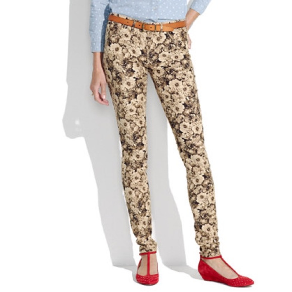 Madewell skinny photoflower corduroys