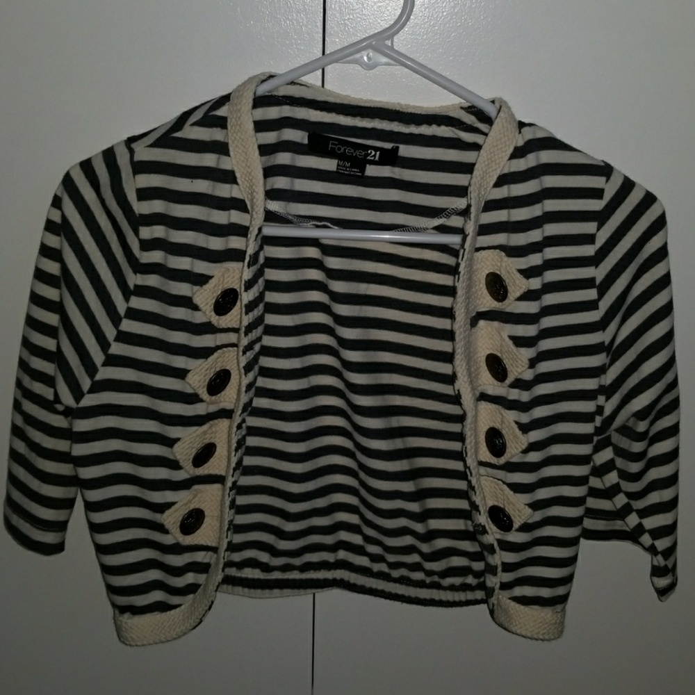 Navy blue, creme color little jacket