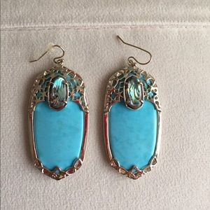 Blue Kendra Scott earrings