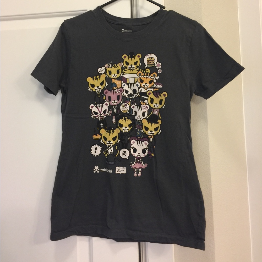 tokidoki Onitsuka Tiger Print Tee size M