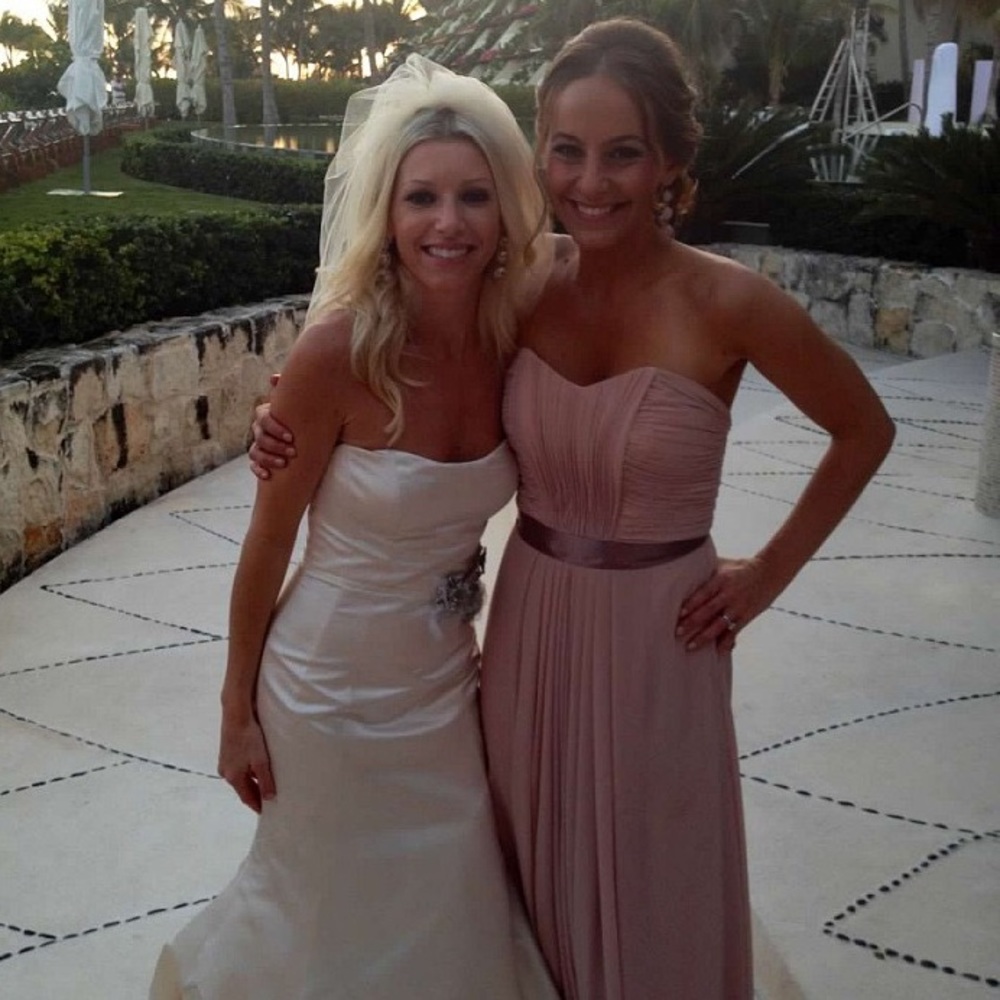 Strapless dress worn once size 2