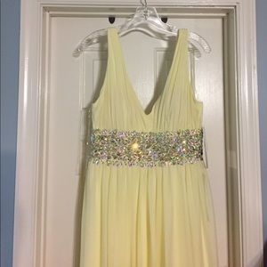 Yellow formal dress