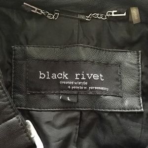 Black leather jacket