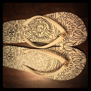 Brand new Tory Burch flip flops