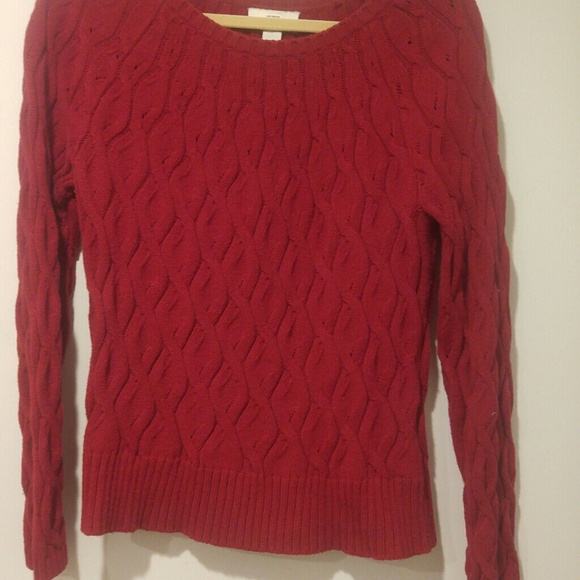 LOFT Favorite Red Winter Sweater - Picture 1 of 2