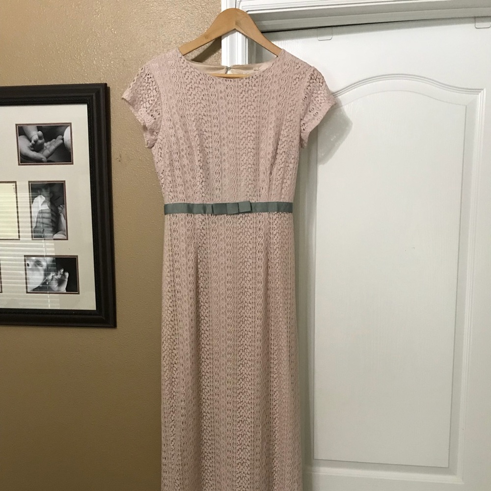 Light Baby Pink Lace Maxi