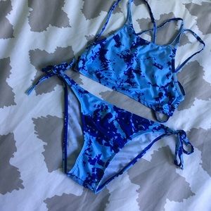 blue tie dye bikini!