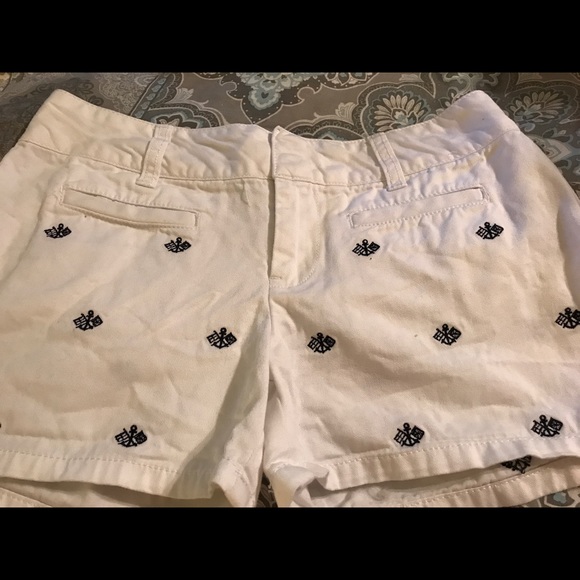 Ralph Lauren  white anchor shorts girls Sz 14 - Picture 1 of 3