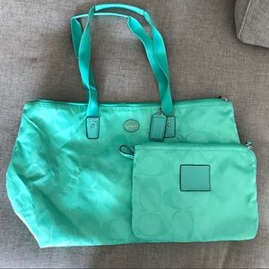 Coach Large Packable Nylon Tote