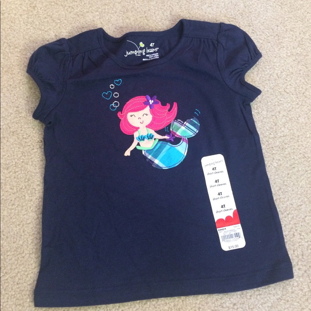 Little girls blue tee