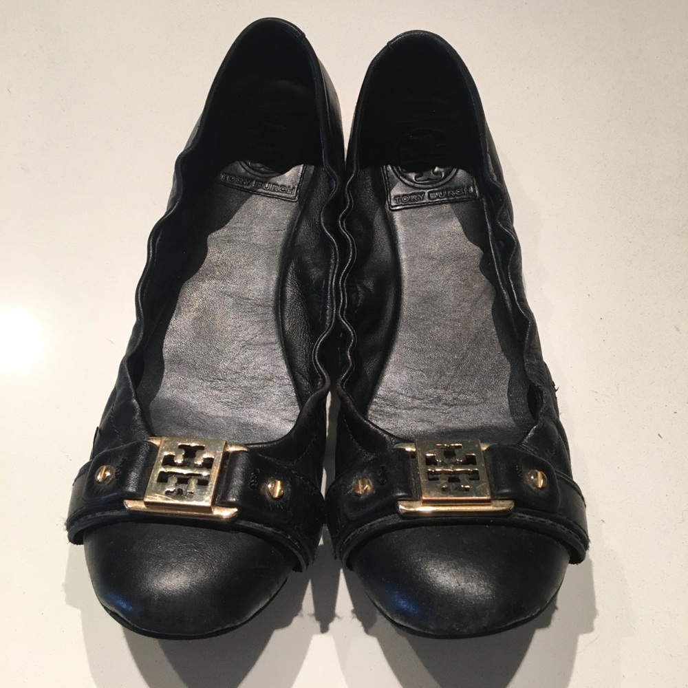 Black Tory Burch ballerina flats