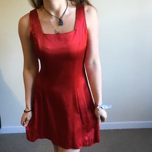 Vintage 90s red hot cocktail dress