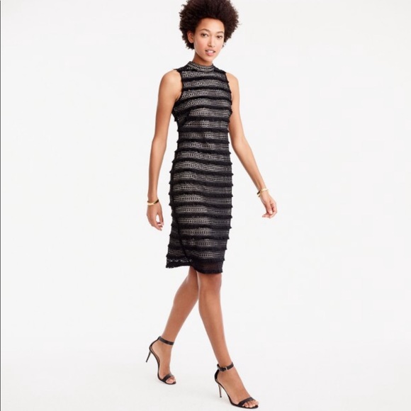 J. Crew Dresses & Skirts - NWT J Crew Sheath Black Fringe Dress💝💝