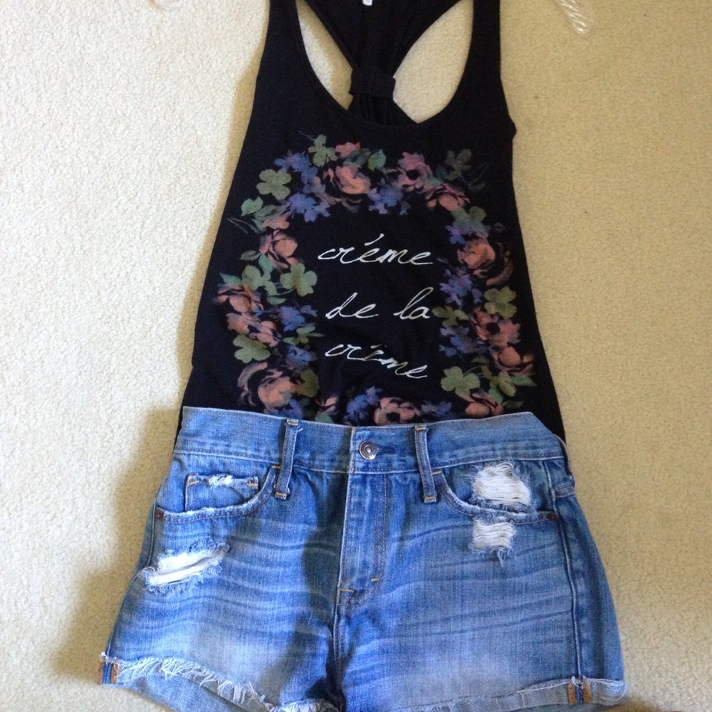 Black tank top