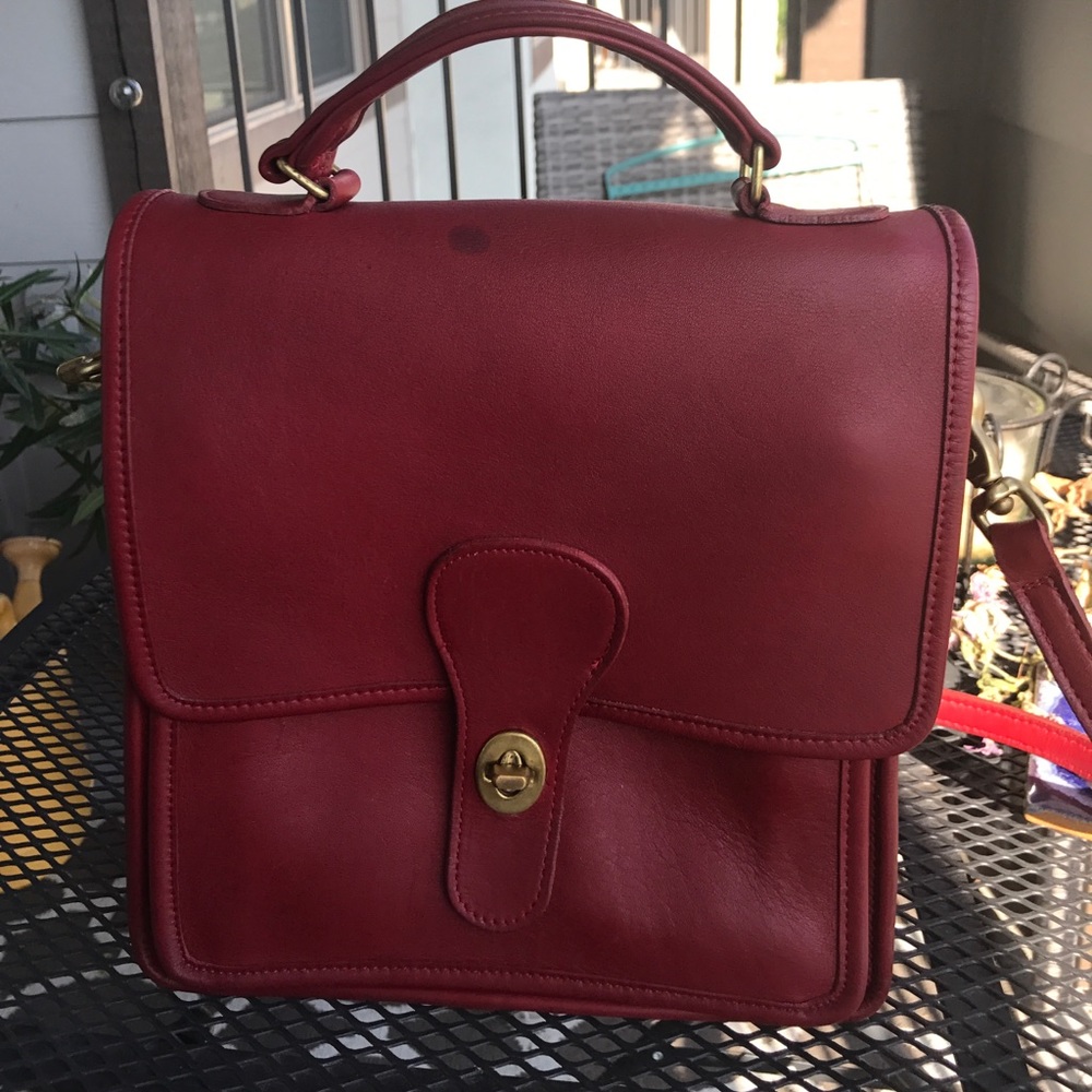 Red coach vintage bag