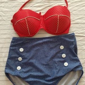 Patriotic bathing suit