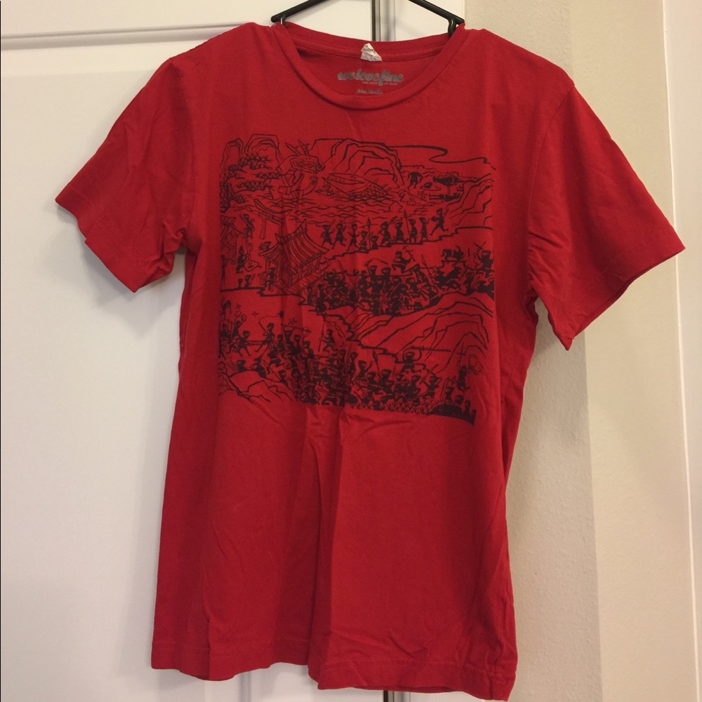 We Love Fine Red Scott Campbell Ninja T-Shirt