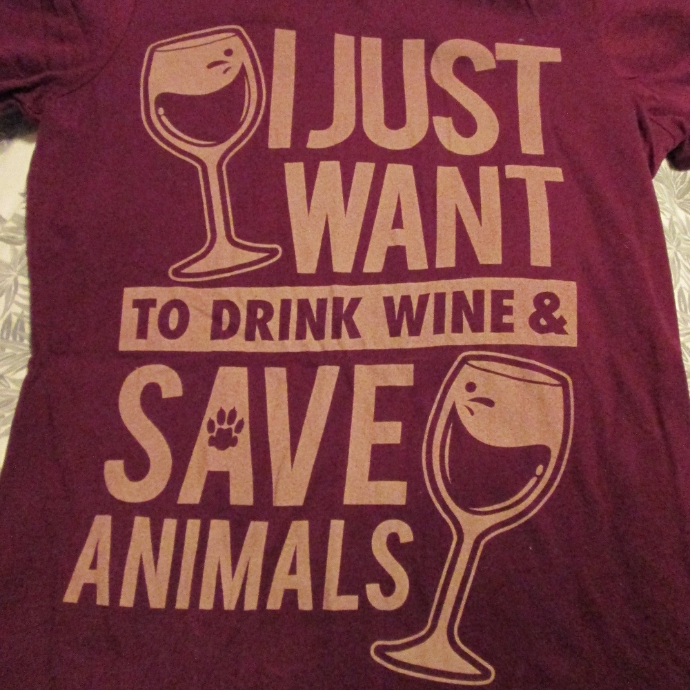 I just want to drink wine and save animals!