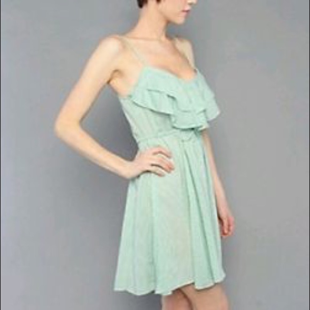 🌸SALE🌸 Free People Green & White striped Dress