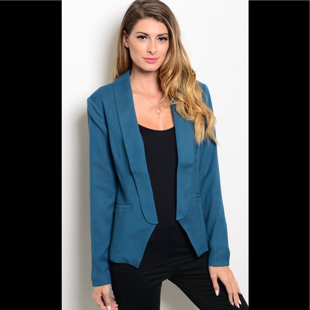 🎊CLOSING!! SEE AD☝🏻🎊🌺🌺Teal Blazer🌺🌺